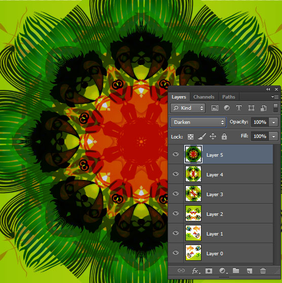 Picture Editing Create a Kaleidoscope Effect In