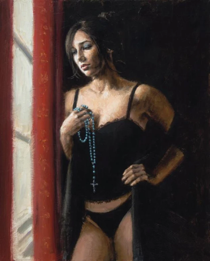 Fabian Perez 1967 ~ Argentine Figurative painter | Reflections of a Dream