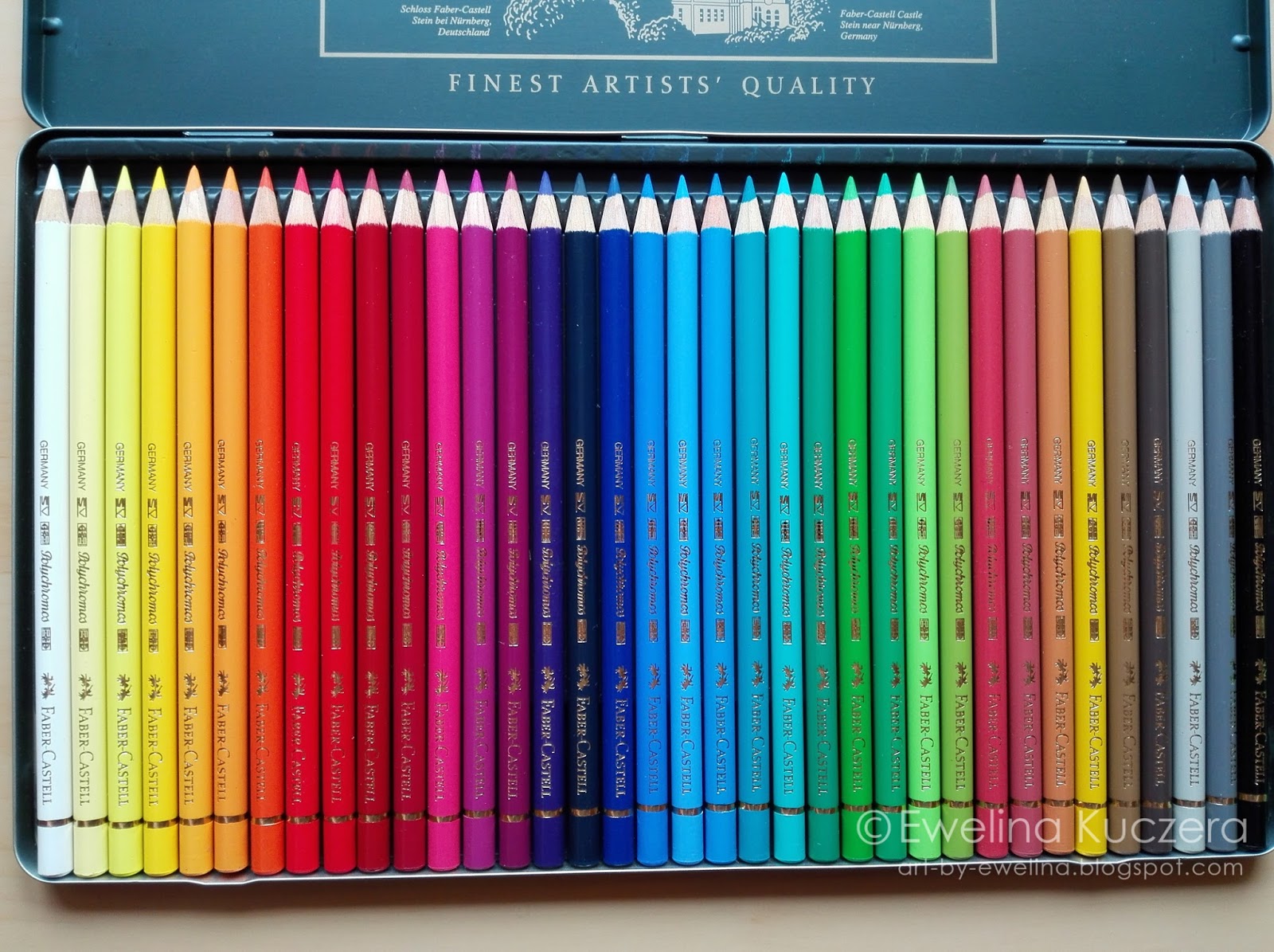 Artistic Blog - learn how to draw with colored pencils: Faber Castell  Polychromos review - a set of 36 assorted colors