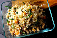 Butternut Chickpea Pilaf with Greens