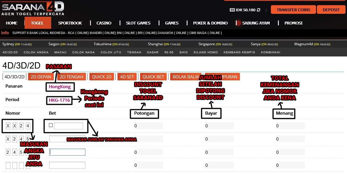 GIMANA SIH CARA BERMAIN TOGEL 2D/3D/4D