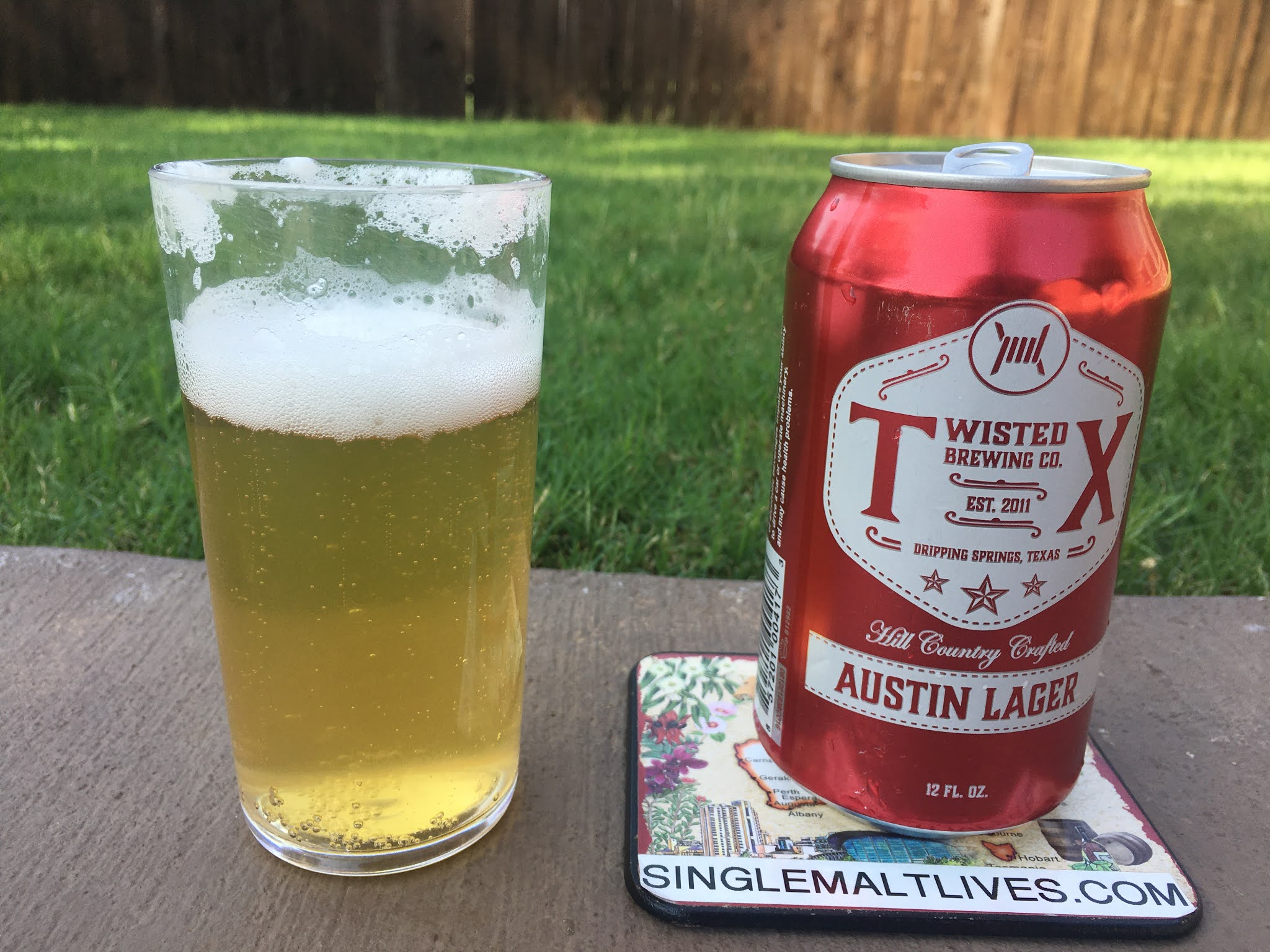 Twisted X Austin Lager beer