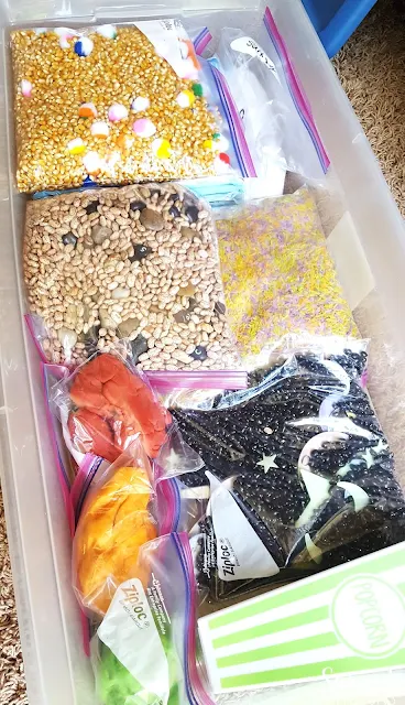 Sensory Bins for big kids is a great gift idea to bring sensory activities to kids in kindergarten and older. Combine it with some letter, number and sight word practice for an extra educational boost!