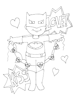 Free Dearie Dolls Digi Stamps: As requested....Batman Valentine