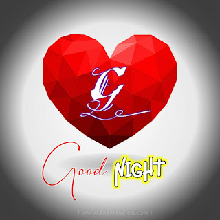 G letter good night images