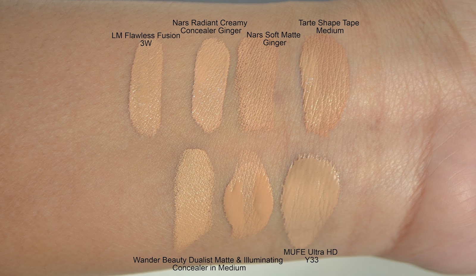 Laura Mercier Flawless Fusion Ultra Longwear Concealer swatches and review