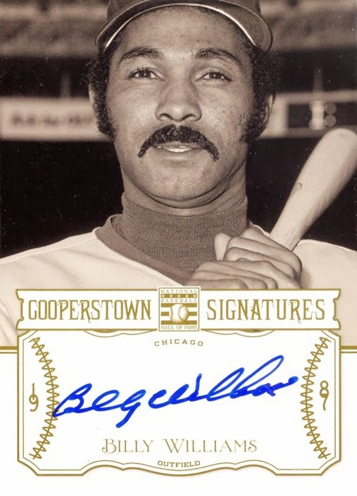 Wrigley Wax Non Droopy Cooperstown Billy Williams Autograph