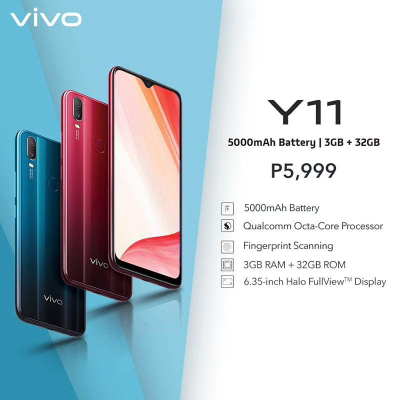 Vivo Y11 with SD439 and 5,000mAh now in PH, priced at PHP 5,999!