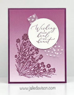 Stampin' Up! Sale-a-Bration Favorites: Oh So Ombre +  Corner Bouquet + Heal Your Heart Cards ~ www.juliedavison.com #stampinup #saleabration #sab2021