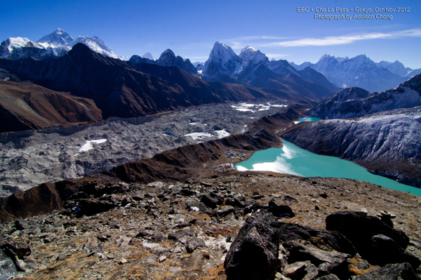Mt Everest, Ngozumpa Glacier, Gokyo Lakes Mt Everest, Ngozumpa Glacier, Gokyo Lakes