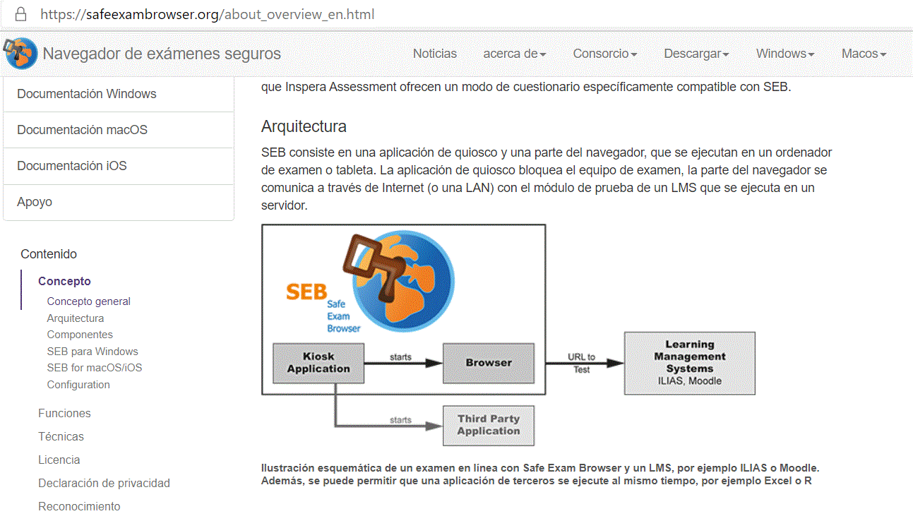 UCEDTIC Moodle Safe Exam Browser Navegador de examen seguro