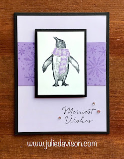 Stampin' Up! Playful Penguins Christmas Card ~ 2019 Holiday Catalog ~ www.juliedavison.com