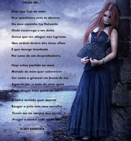 DEIXA-ME... / Poema escrito por VÓNY FERREIRA