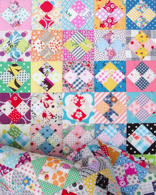 Red Pepper Quilts A FourPatch in a Square Scrap Quilt Part 2