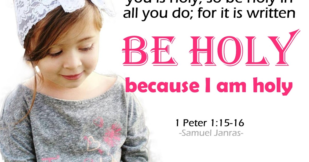Be Holy Bible Quote