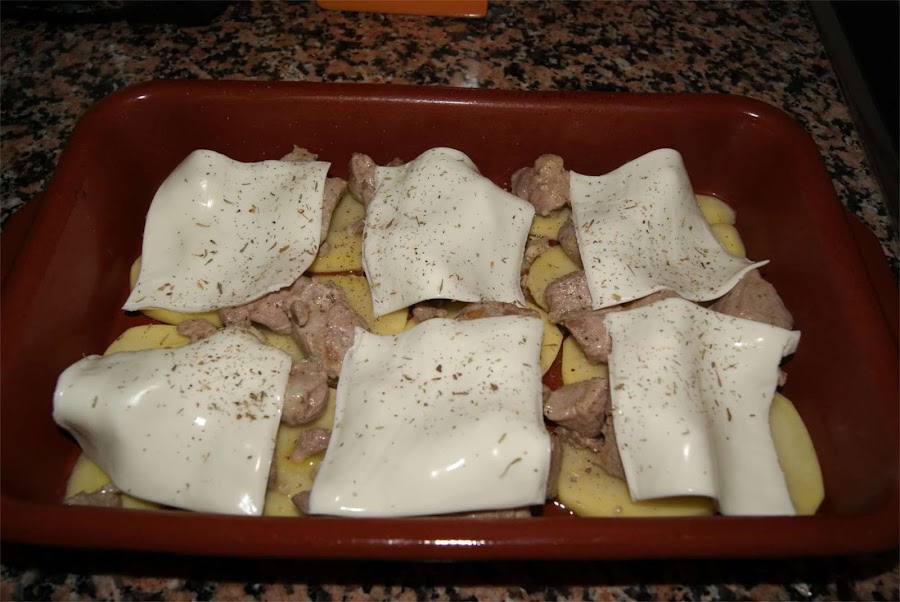 carne al ajillo con queso paso 2
