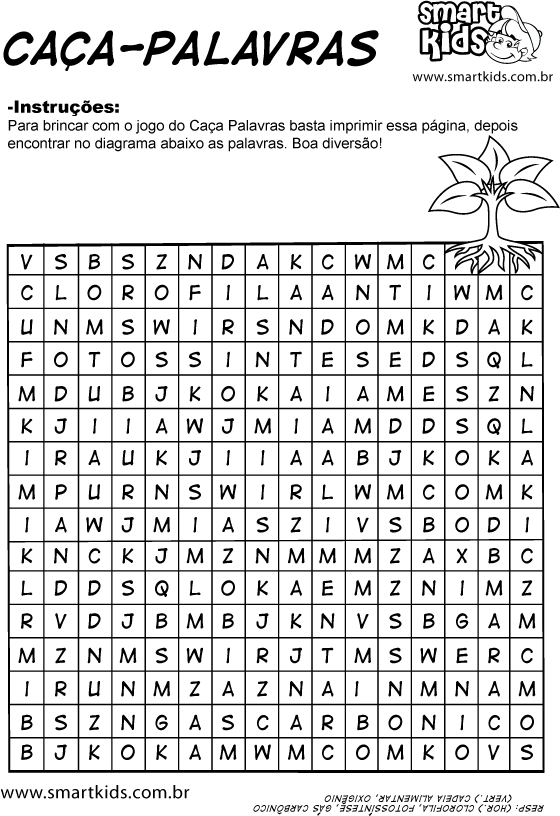 Yellow Tree: Atividades - Caça Palavras e Cruzadinhas sobre o meio ambiente