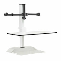 Safco Soar Dual Screen Sit-Stand Workstation
