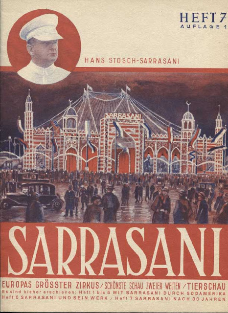 en couverture , Hans Stosch Sarrasani et la façade de son cirque