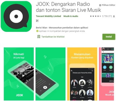 Aplikasi Joox Musik Aplikasi Joox Musik