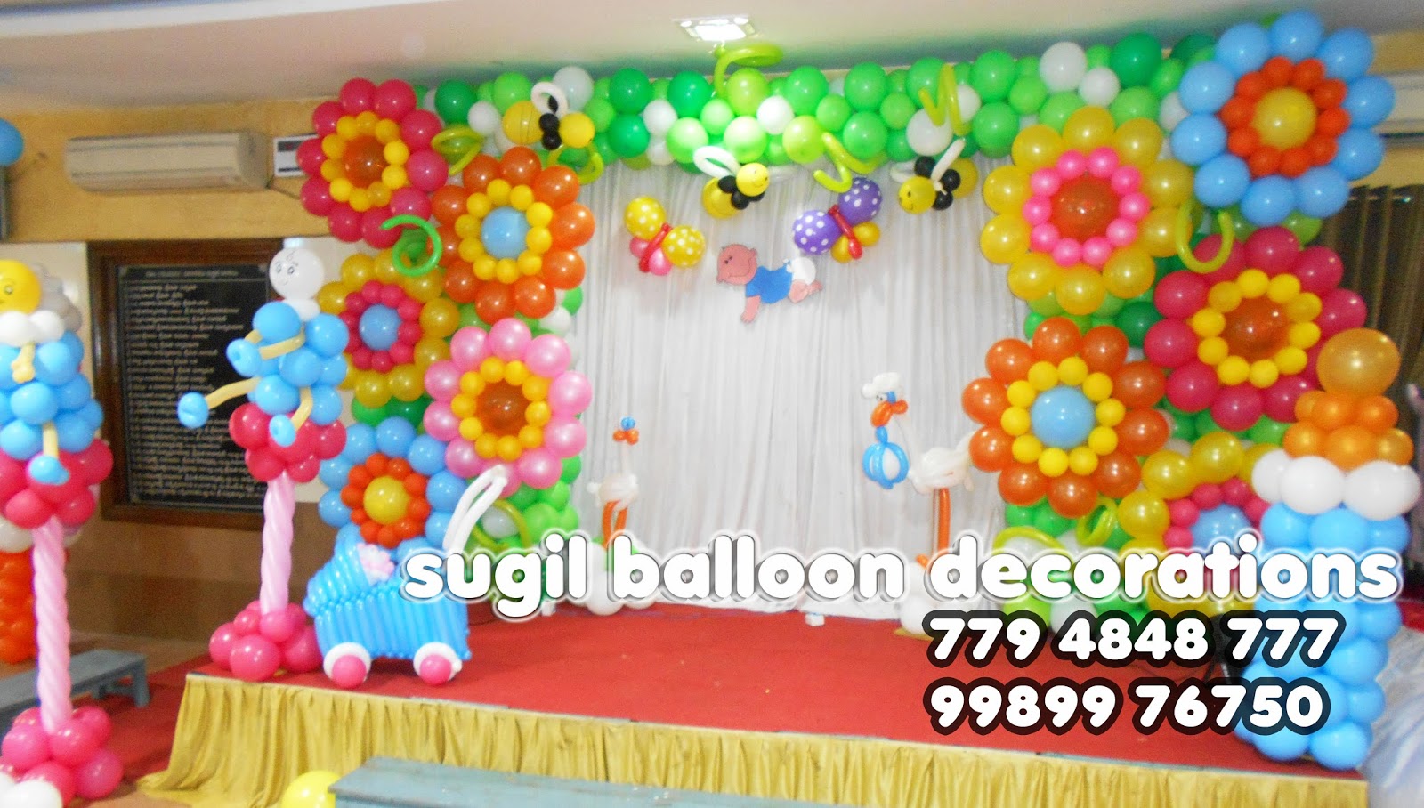 sugil balloon decorations in vijayawada