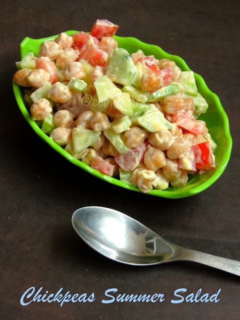 Salad with chickpeas, Summer salad