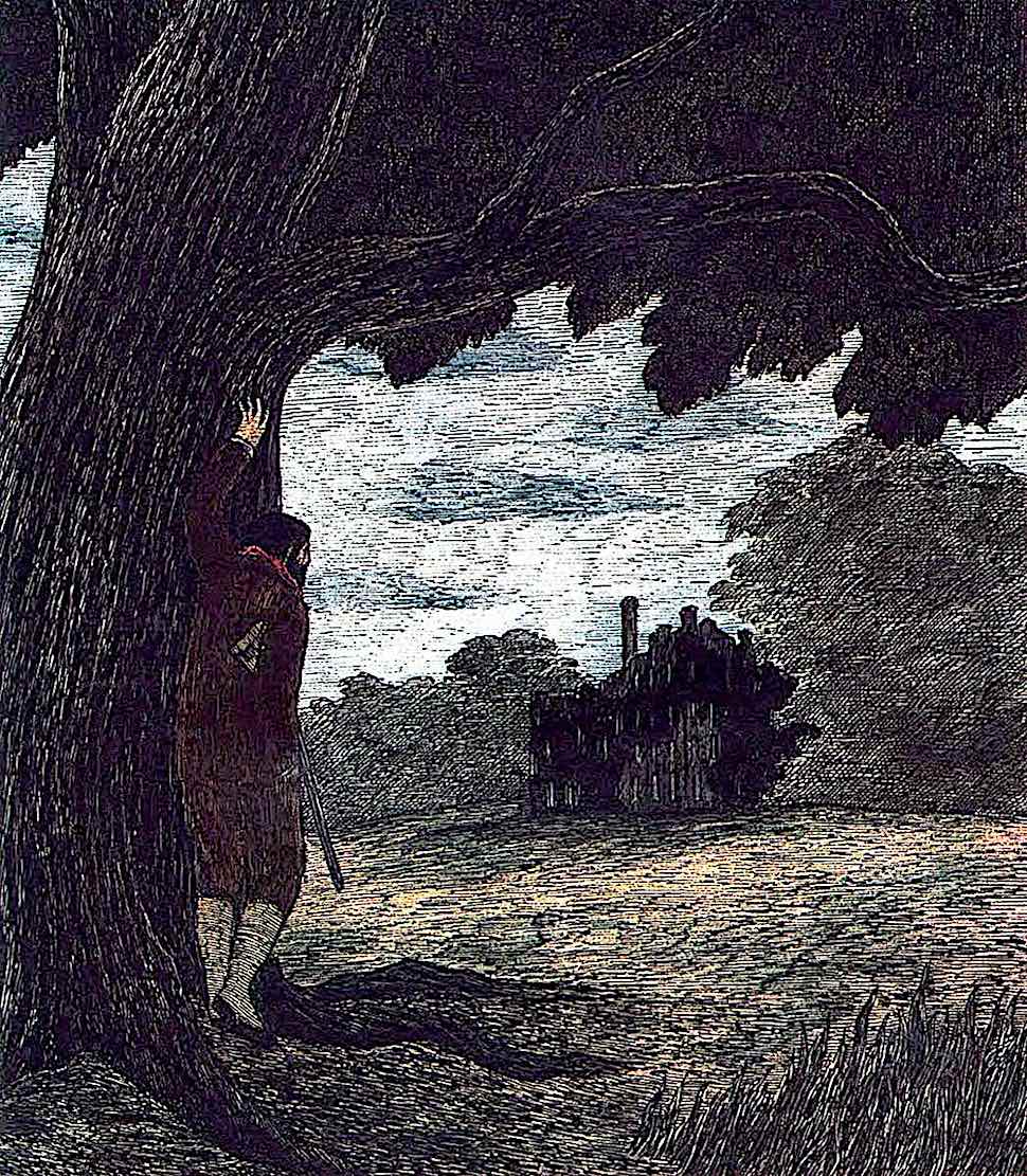 Edward Gorey Edward Gorey, a game hunter observing an estate home from a distance