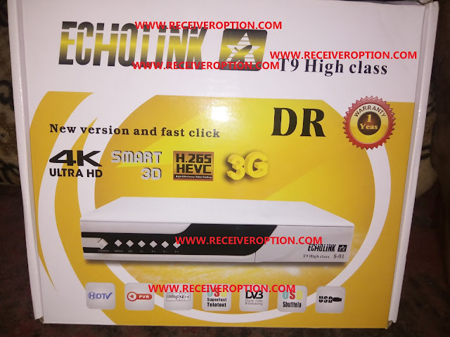 ECHQLINK T9 HIGH CLASS HD RECEIVER POWERVU KEY OPTION