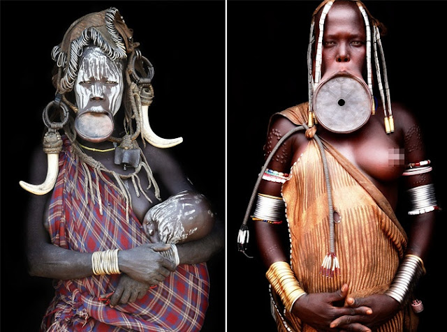 صور غريبة للتعبير عن الجمال في افريقيا ثقافة تك