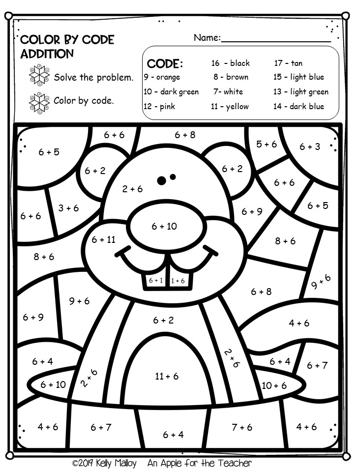 Free Printable Groundhog Day Math Worksheets
