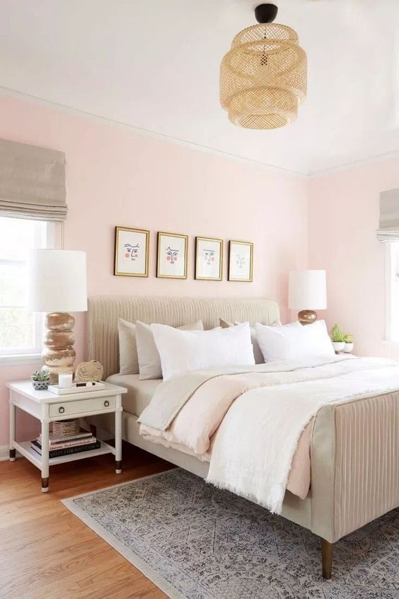 Blush Pink Bedroom Decor Idaes That Aren't Too Girly / Home Decor