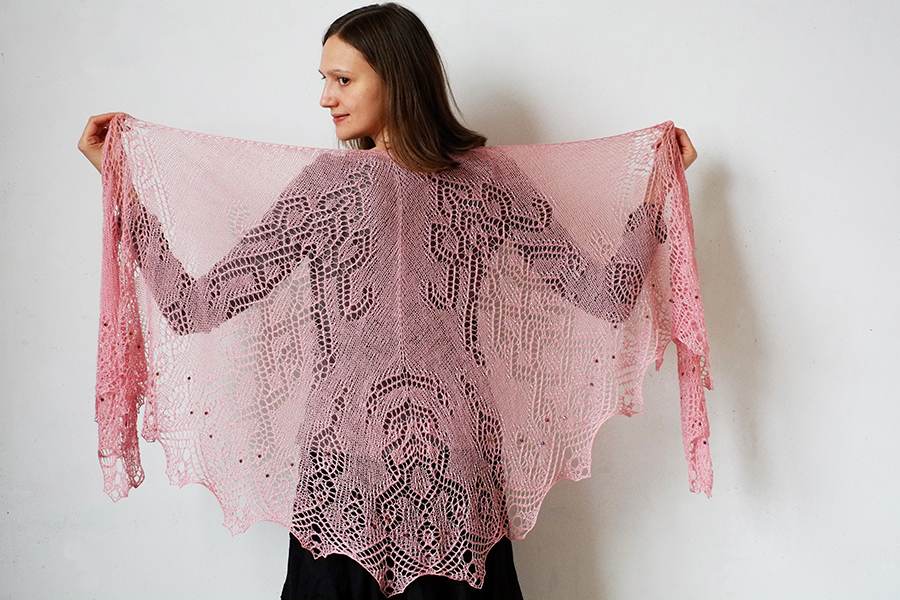 Beaded Shawls Part II - The Hard Way, with the La Dolce Vita Shawl