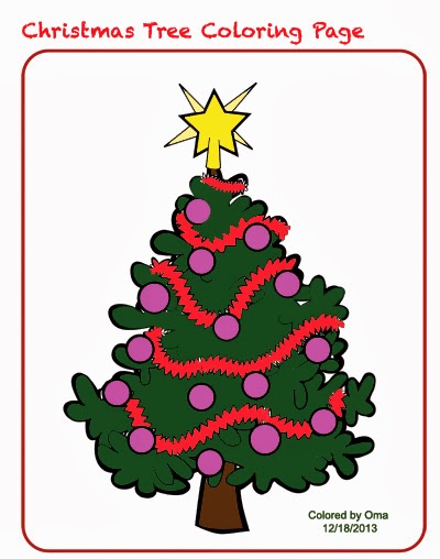 Christmas Tree Coloring Sheet - Free