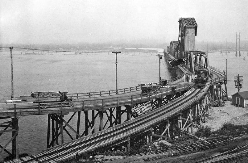 Industrial History: CN Second Narrows Bridges over Burrard Inlet in  Vancouver, BC