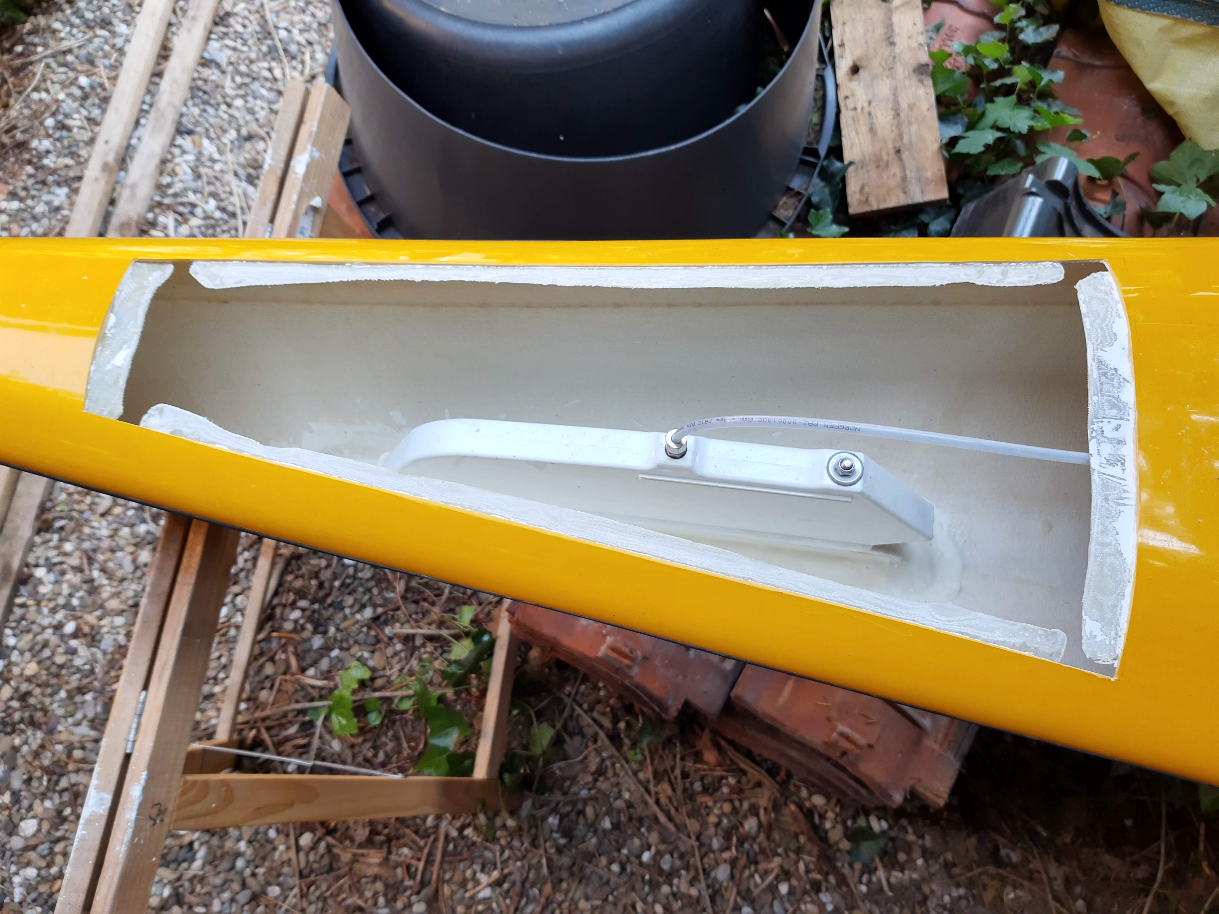 Whitehorse Sea Kayaks Fitting a retractable skeg to the Legend, part 2