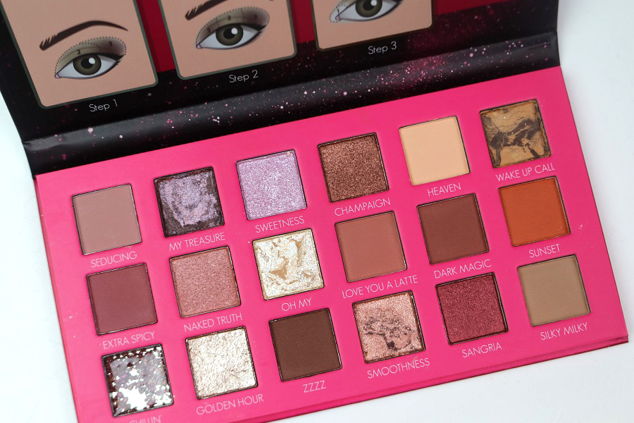 Glam & Shine Beautyblog ACTION Lidschattenpalette Dupe zu Huda Beauty