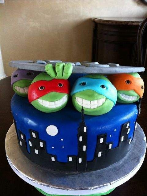 Ninja Turtles Birthday Cake