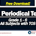 4th Periodical Tests with TOS (All Subjects)