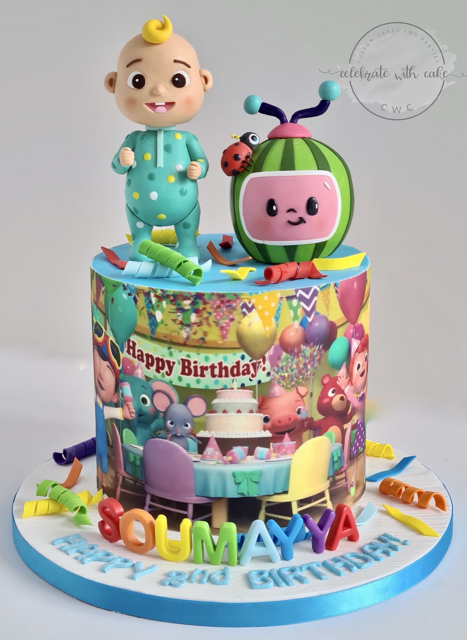 Cocomelon Birthday Cake 2 Cocomelon Tier Cake For Kelsey 1st Birthday Cocomelon Birthday Cake 2 Cocomelon Tier Cake For Kelsey 1st Birthday