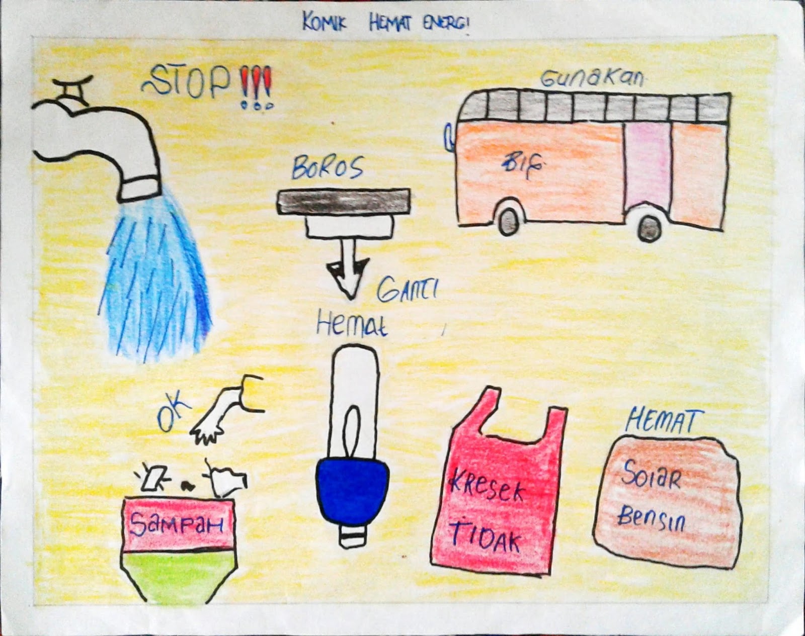 Gambar Komik Lingkungan Hijau Udaraku Bersih Komicbox