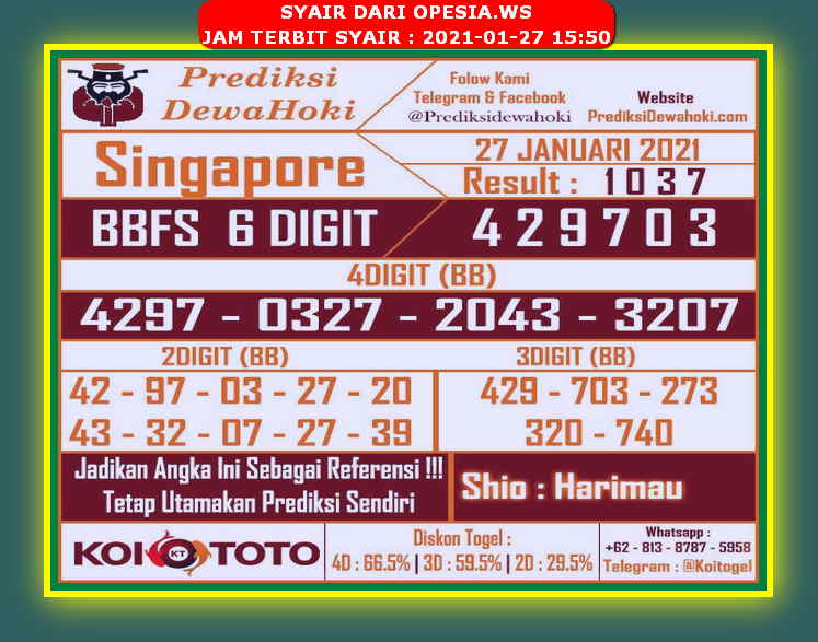 PREDIKSI SGP YOHII