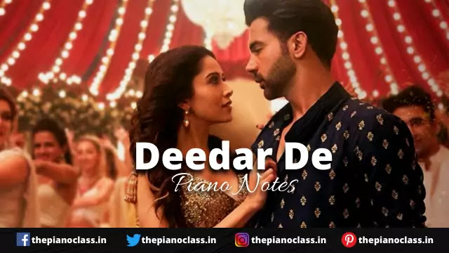 Deedar De Piano Notes - Chhalaang