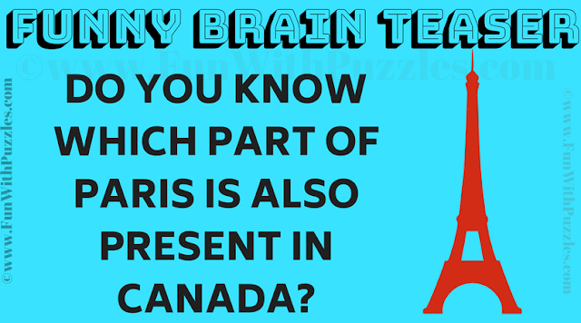 Do you know which part of Paris is also present in Canada?