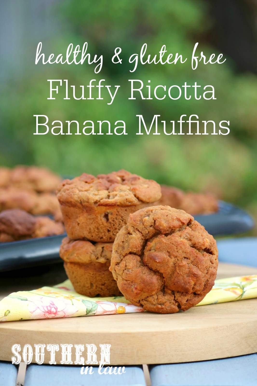 banana ricotta gluten recipe fluffy muffins sugar muffin tweet low