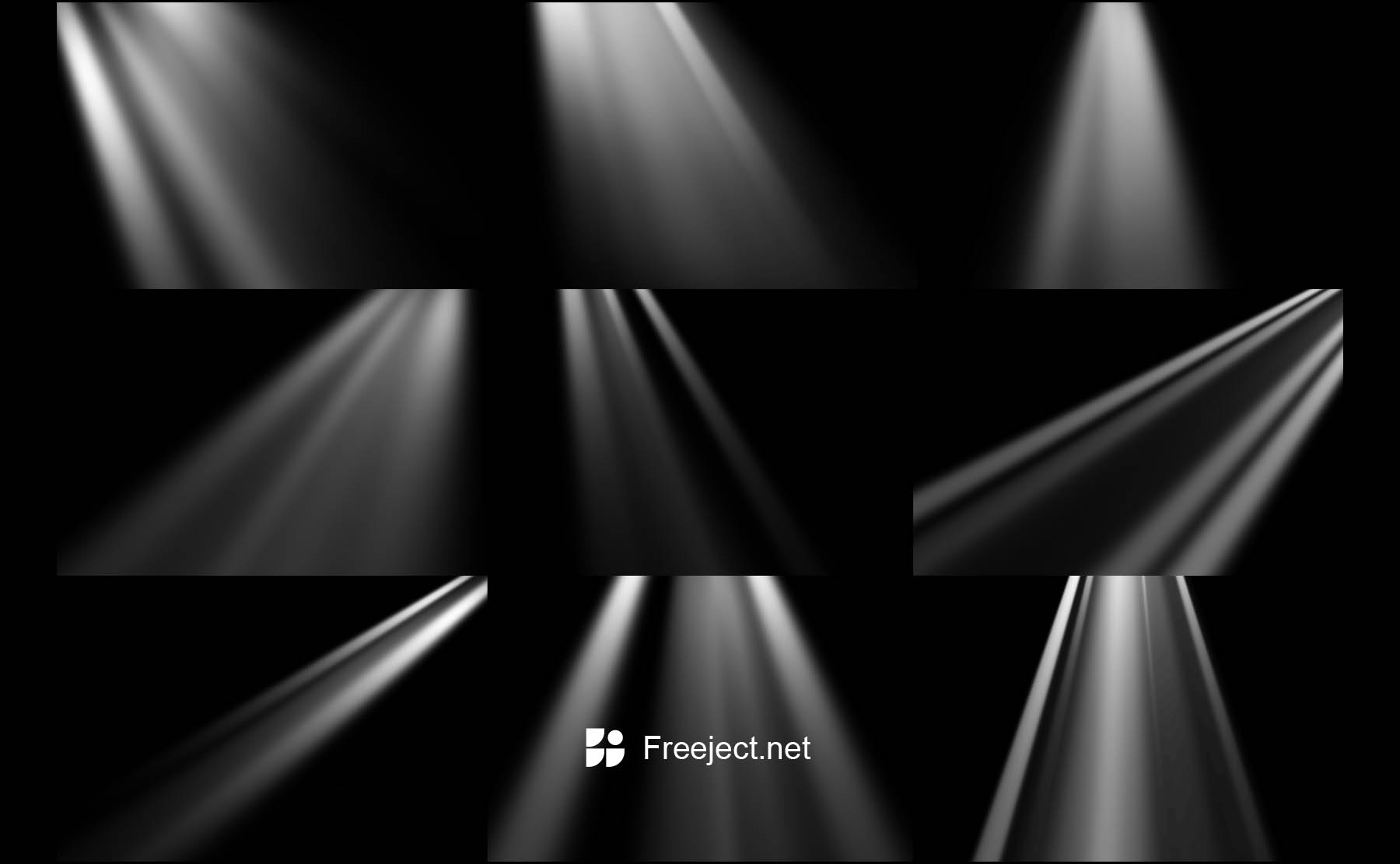 Free 10 Realistic Light Rays Photo Overlay