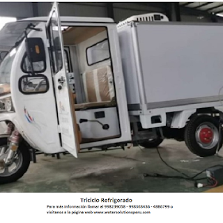 Motocicleta furgon refrigerado (triciclo)