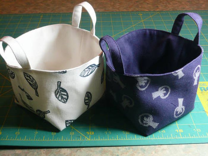 Fabric Bucket TUTORIAL and PATTERN Easy Step to Step DIY!