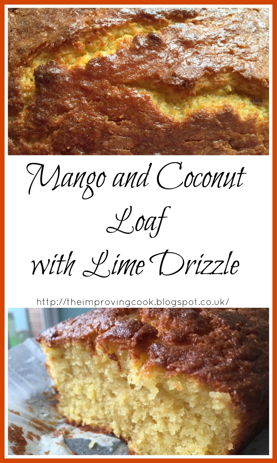 Mango and Coconut Loaf Cake with Lime Drizzle