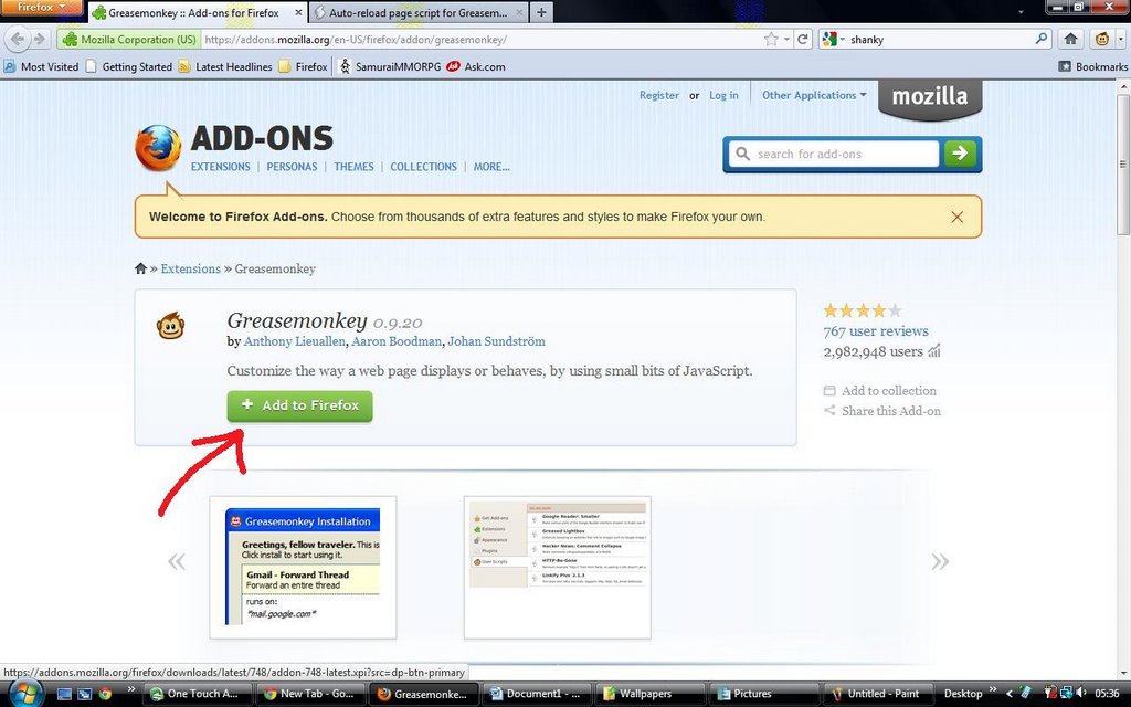 Techy ideas: Using Greasemonkey Auto-reload Script in Browser Games