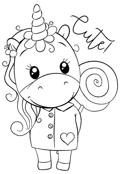 imagenes de lol unicornio para colorear
